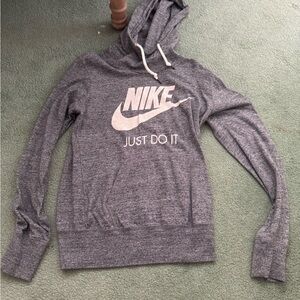 Nike Women's Heather Gray Cowl Neck Sweater